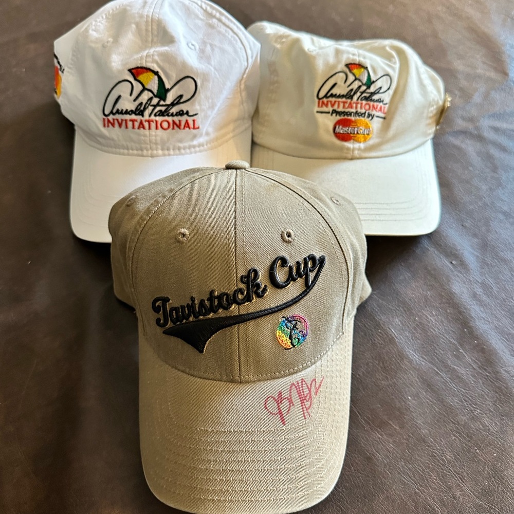Lot of 3 Golf Caps Arnold Palmer